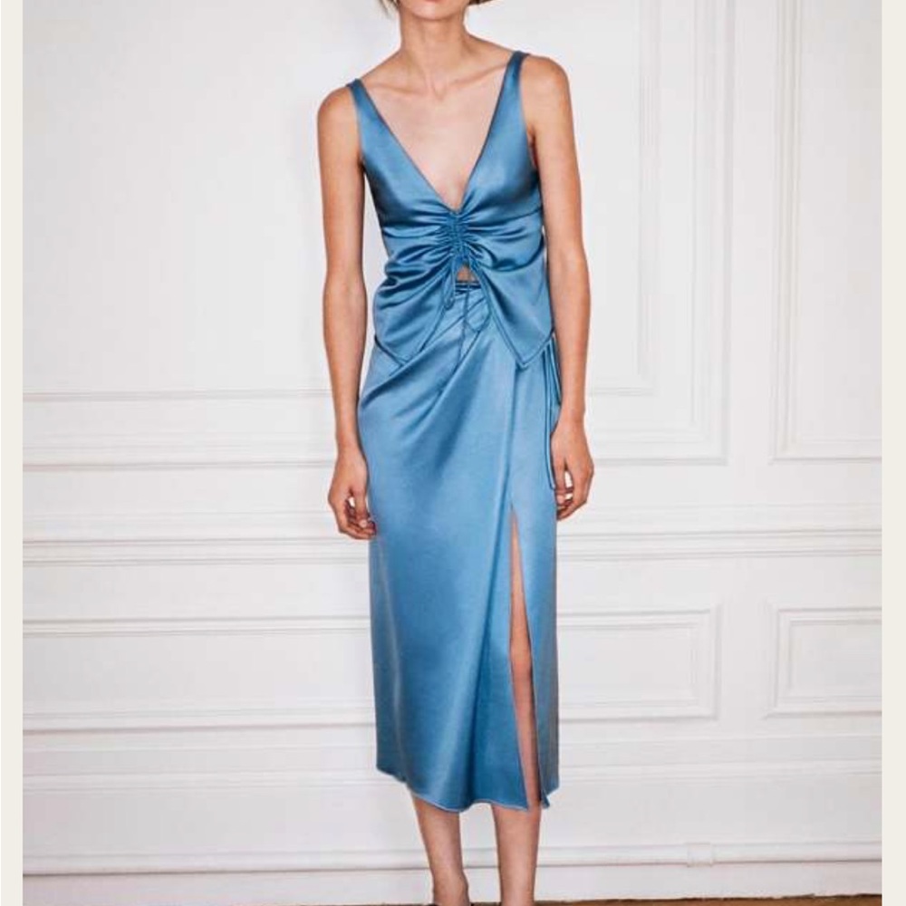 NWT Nanushka Lea Satin Skirt